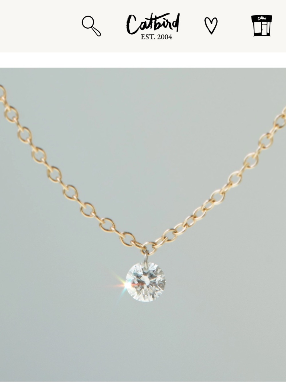 Catbird 💎 Diamond Pinprick Necklace